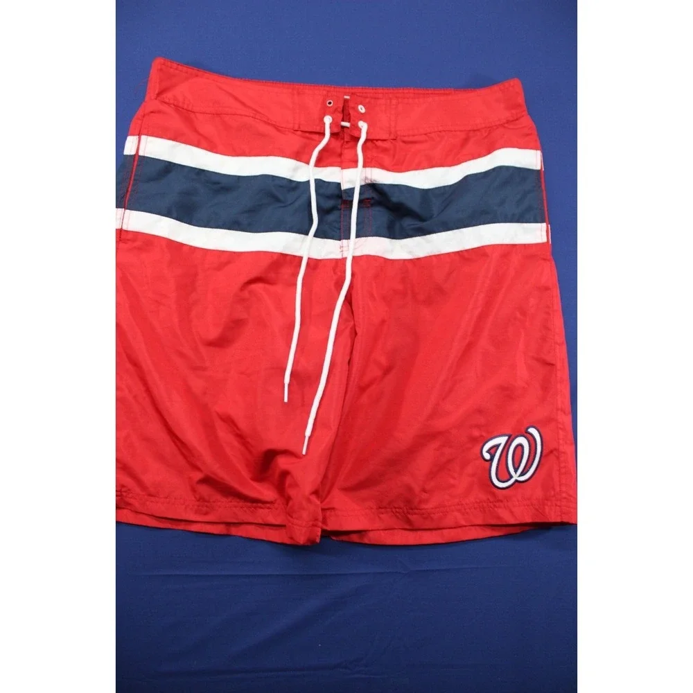 MLB Branded Washington Nationals Swim‎ Trunks Swim Suit Shorts Size XXL